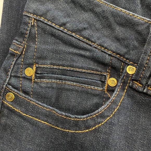 Lane Bryant SZ 20 Average Women's Slim Bootcut Genius Fit Dark Blue Jeans - Picture 8 of 13